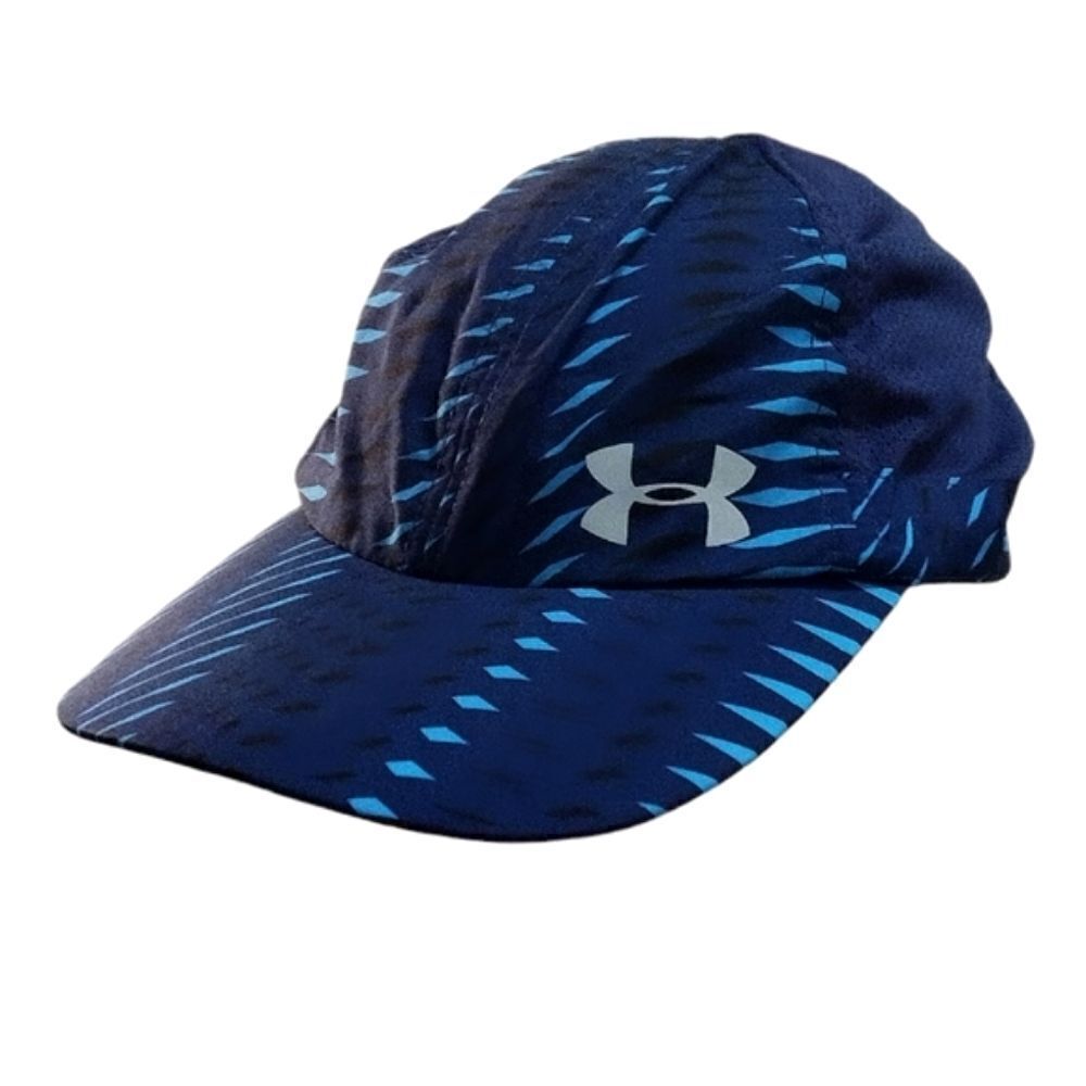 Under Armour Hat, Women's Blue Adjustable Velcro Athletic Running Cap One Size